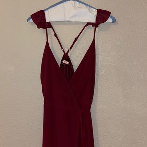 Lulus Here’s To Us High Low Wrap Dress